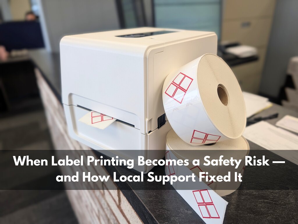 When Label Printing Becomes a Safety Risk — and How Local Support Fixed It