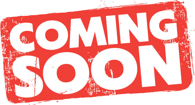 Red stamp reading Coming Soon for lawn care robots